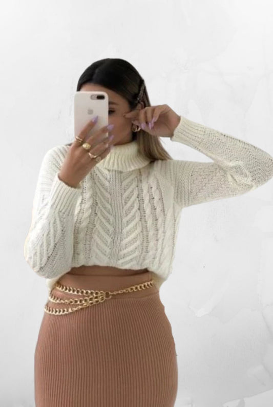 Maxi Cropped Janaina Off White