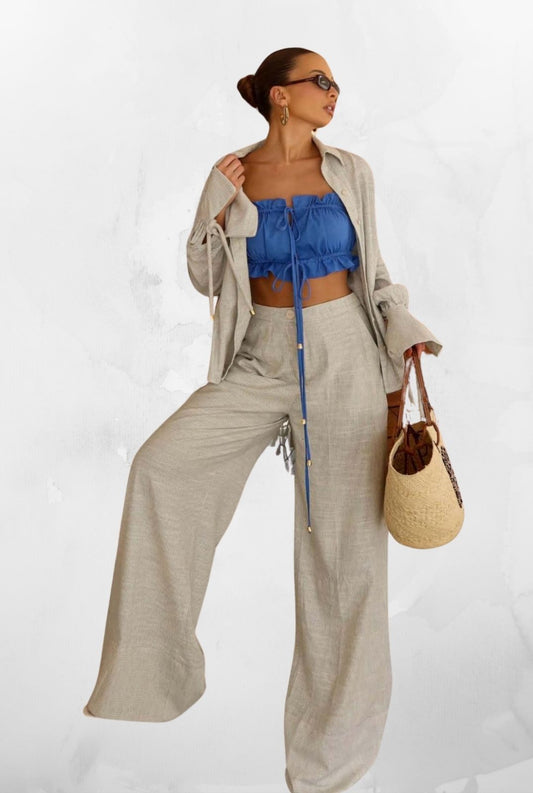 Conjunto de Calça e Top Mykonos