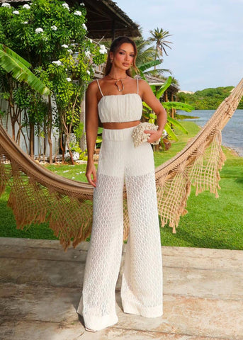 Conjunto Cropped e Calça Essence