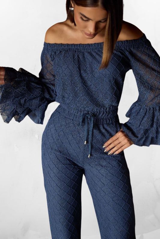 Conjunto Calça e Blusa em Renda Fiori
