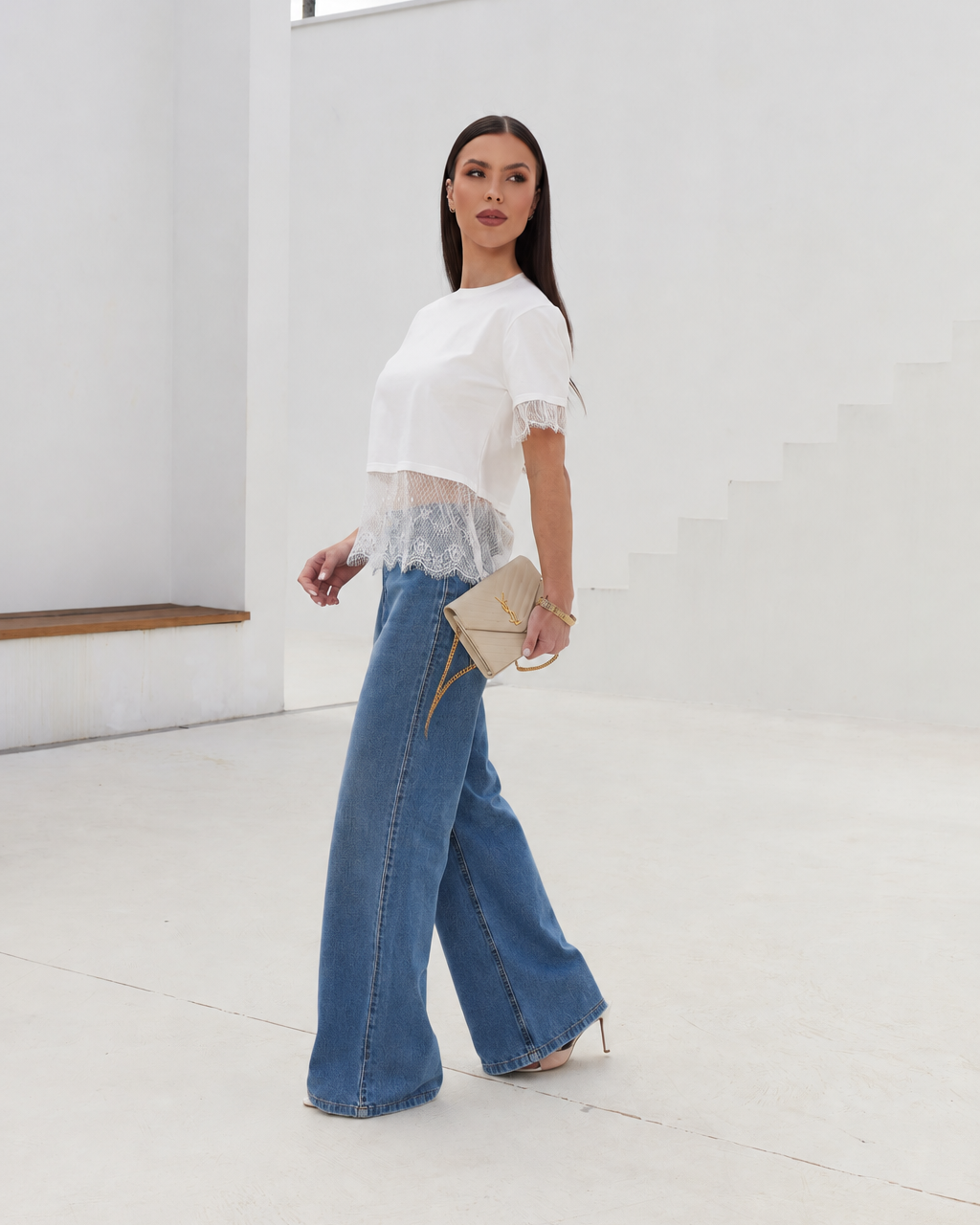 Blusa Fillipa com Renda - Branca