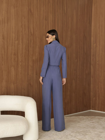 Conjunto Alfaiataria Milena Azul