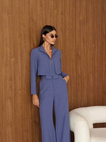 Conjunto Alfaiataria Milena Azul