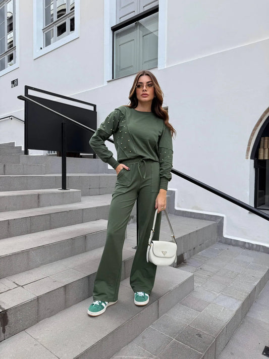 Conjunto Moletinho Sue Verde