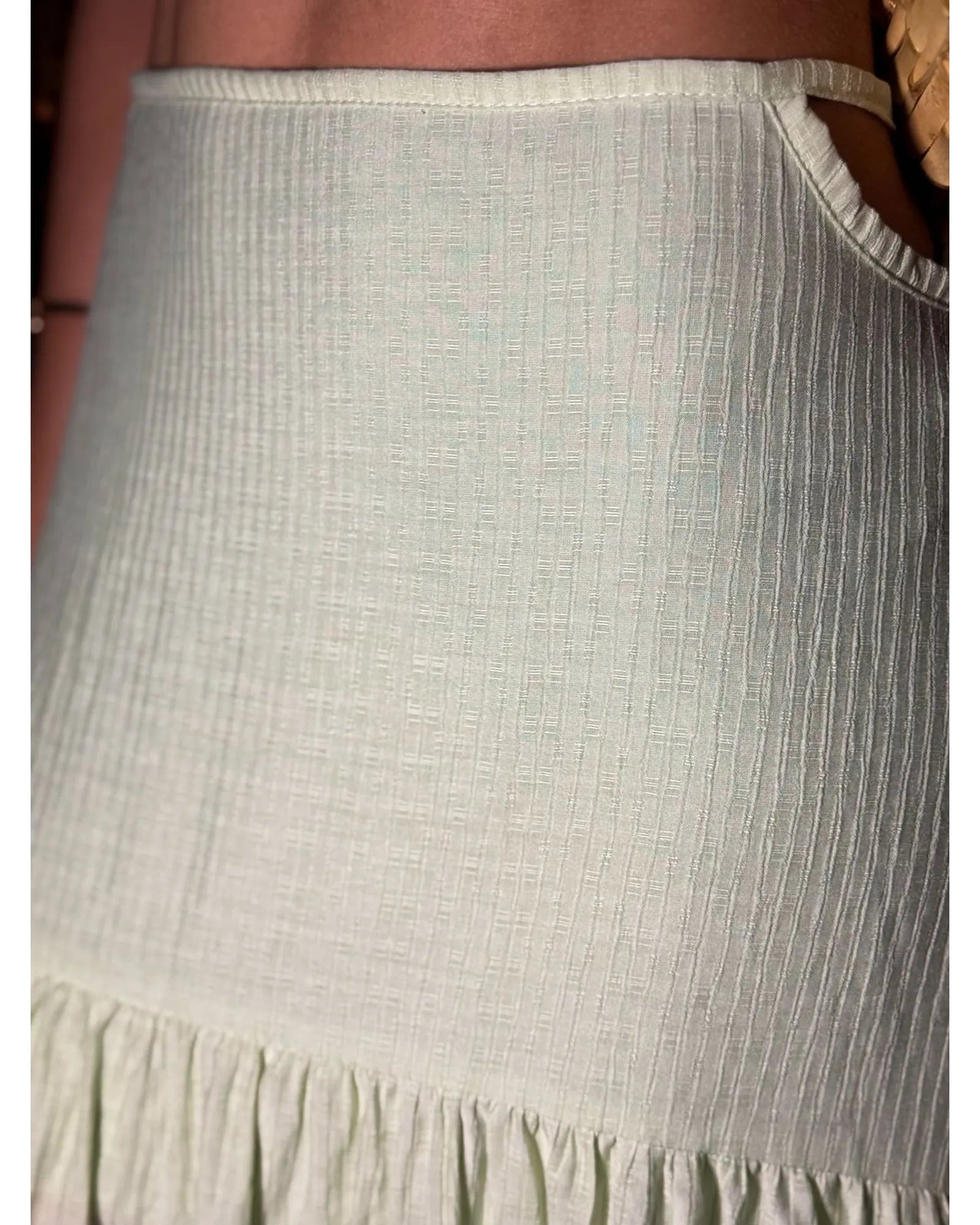 Conjunto Saia Longa e Top Eucalipto Verde Lima