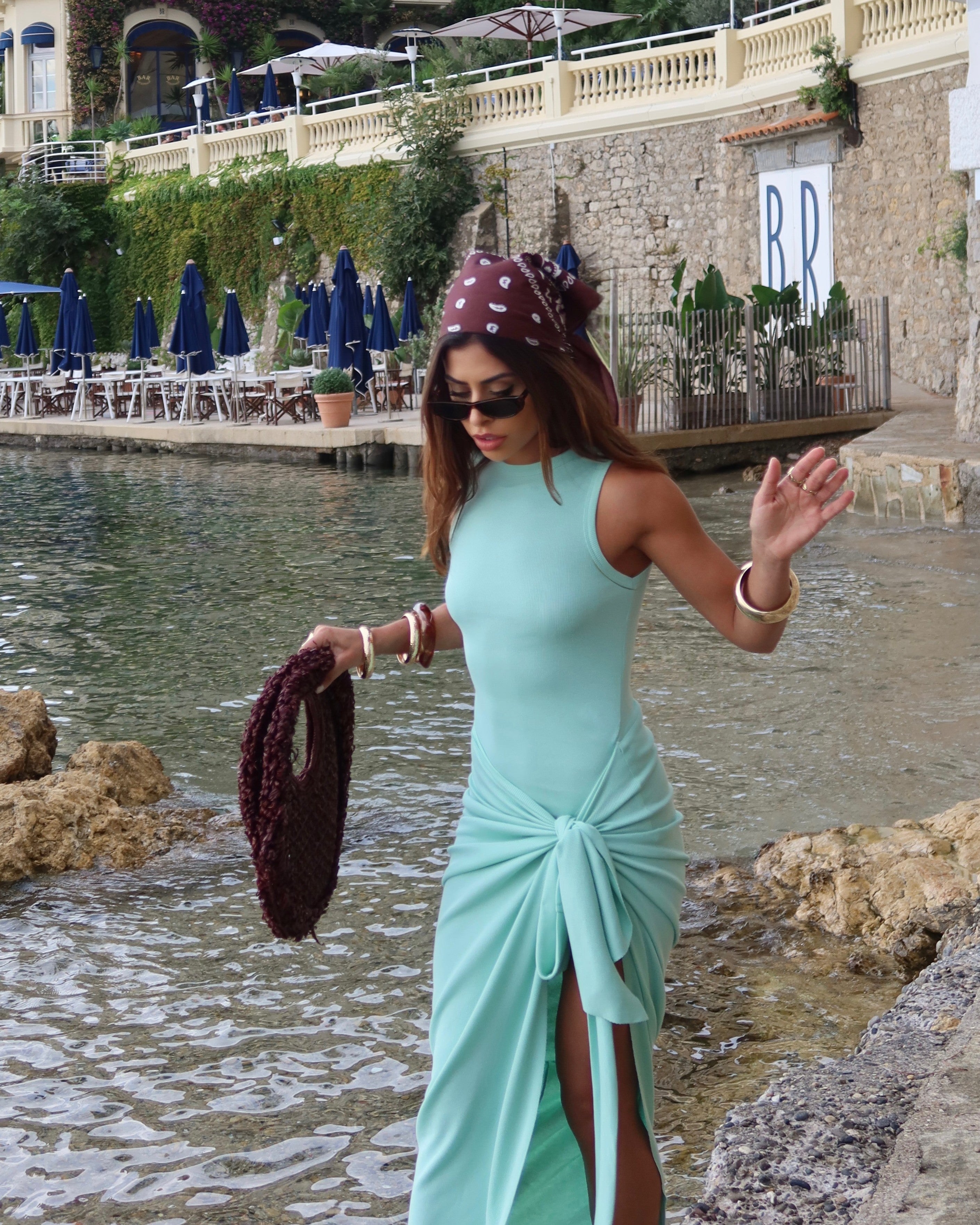 Vestido Body com Saia Jade Verde Menta