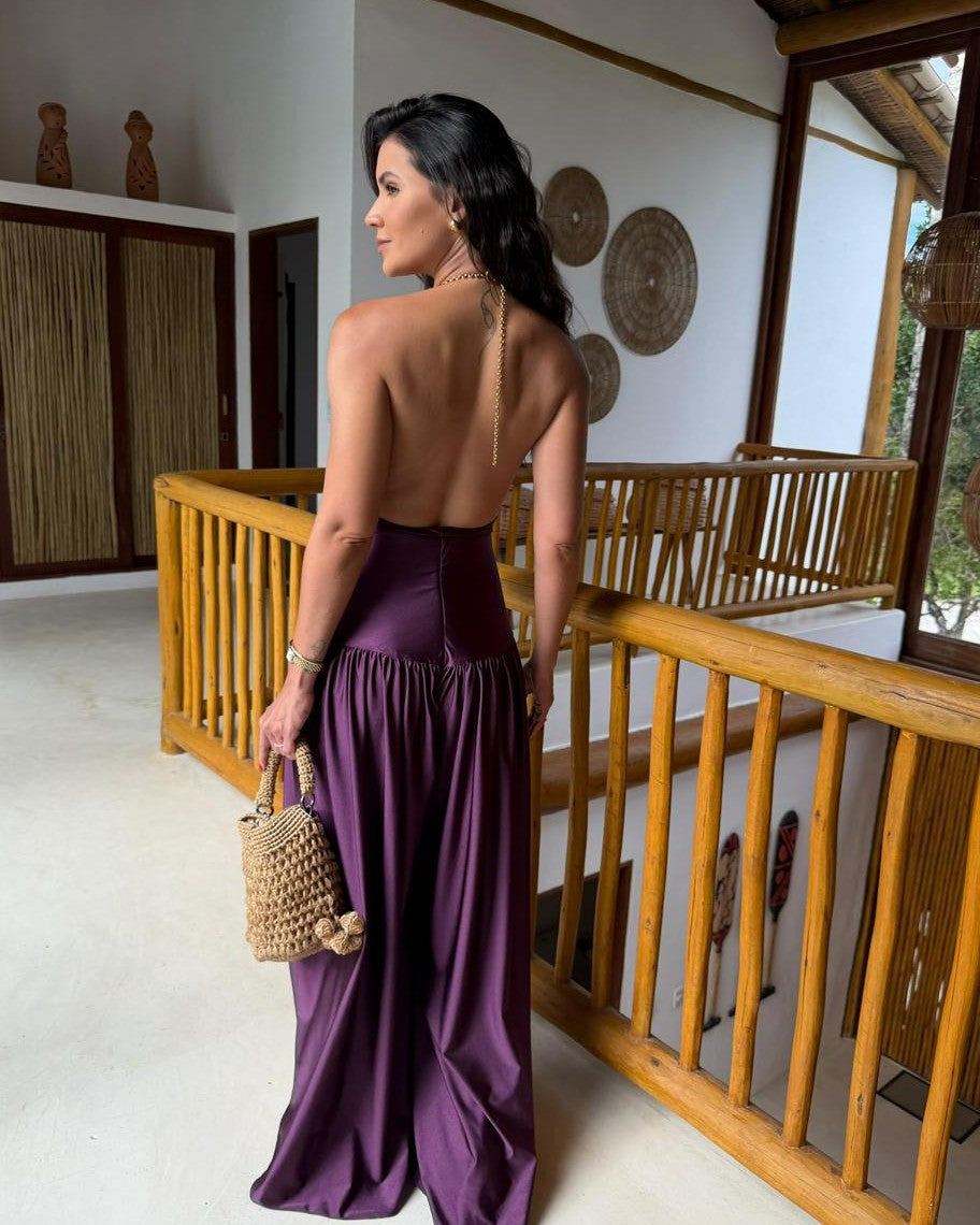 Conjunto Calça e Body Aurea - Roxo
