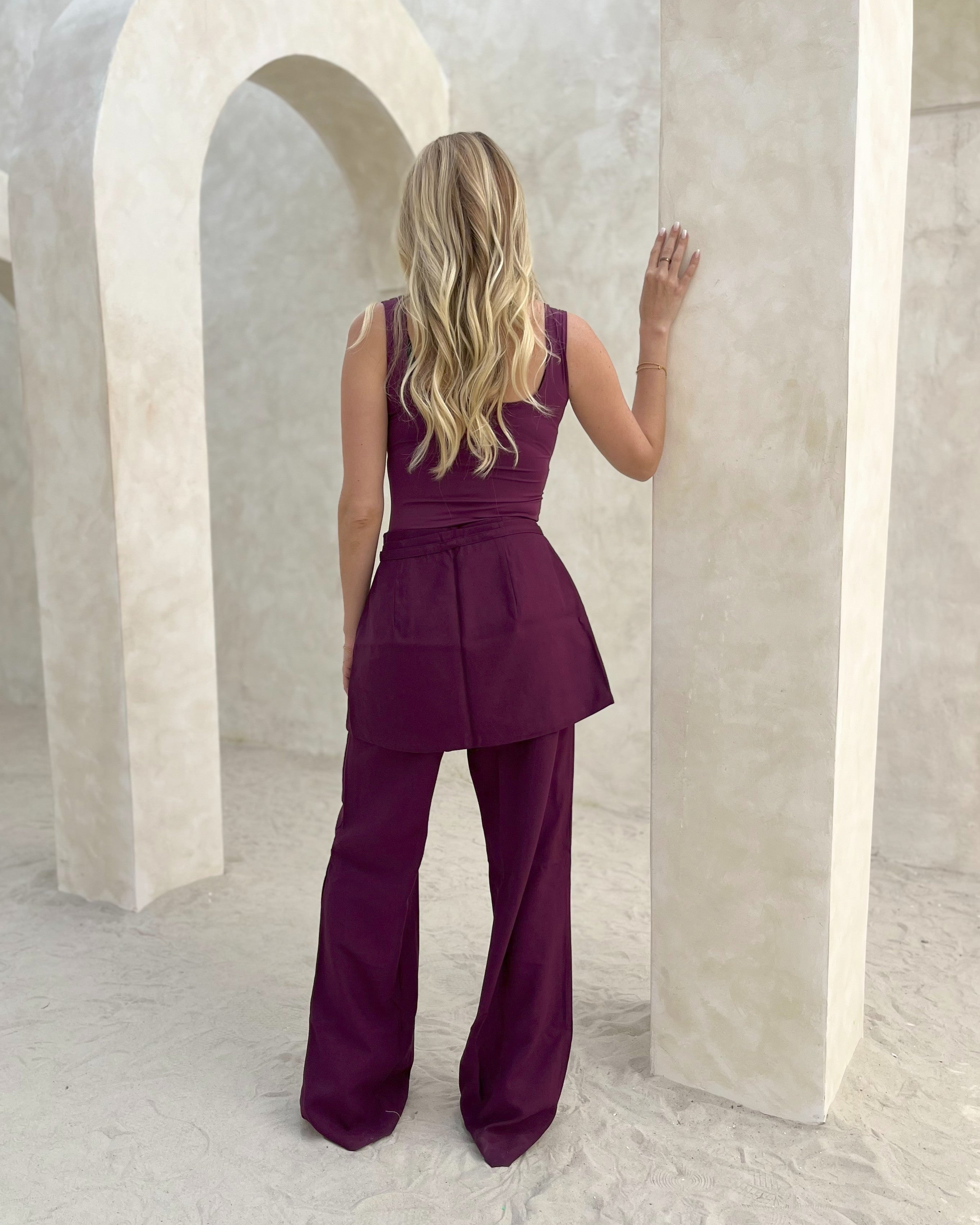 Conjunto Calça e Blusa Alure - Roxo