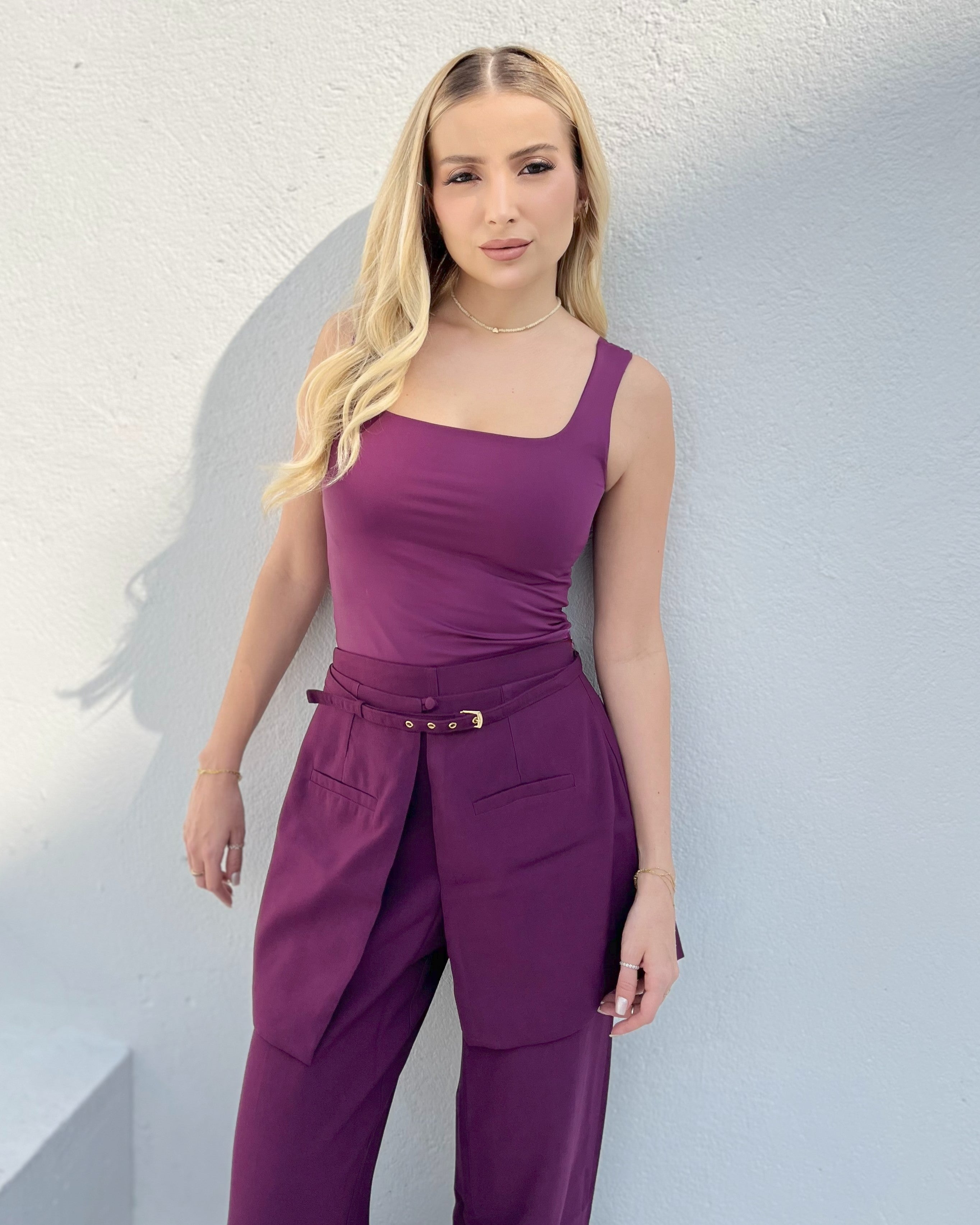 Conjunto Calça e Blusa Alure - Roxo