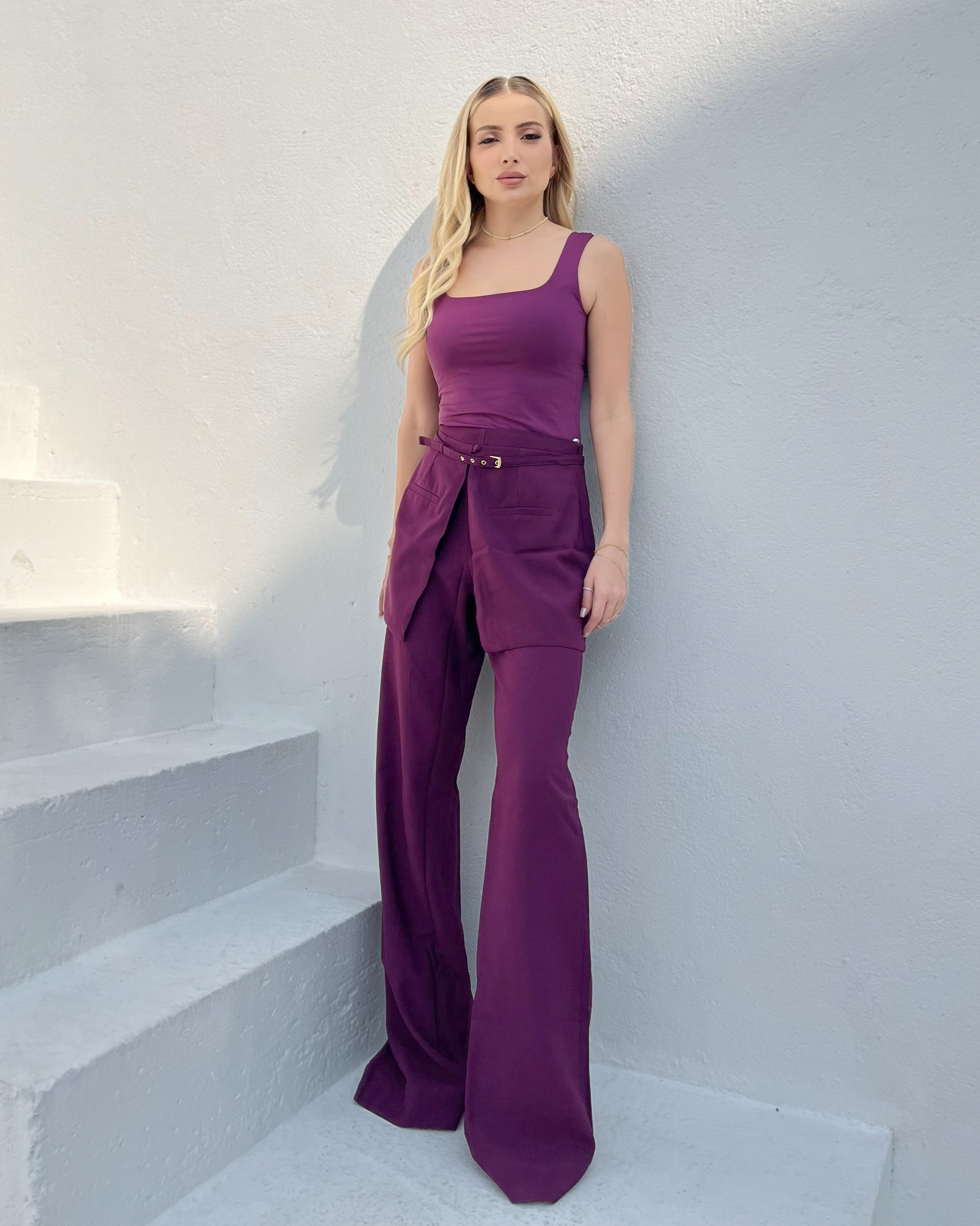 Conjunto Calça e Blusa Alure - Roxo