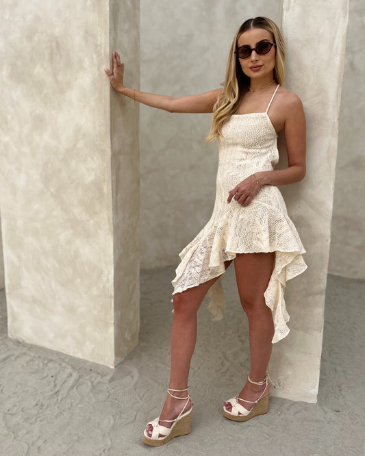 Vestido Curto Sunset - Creme