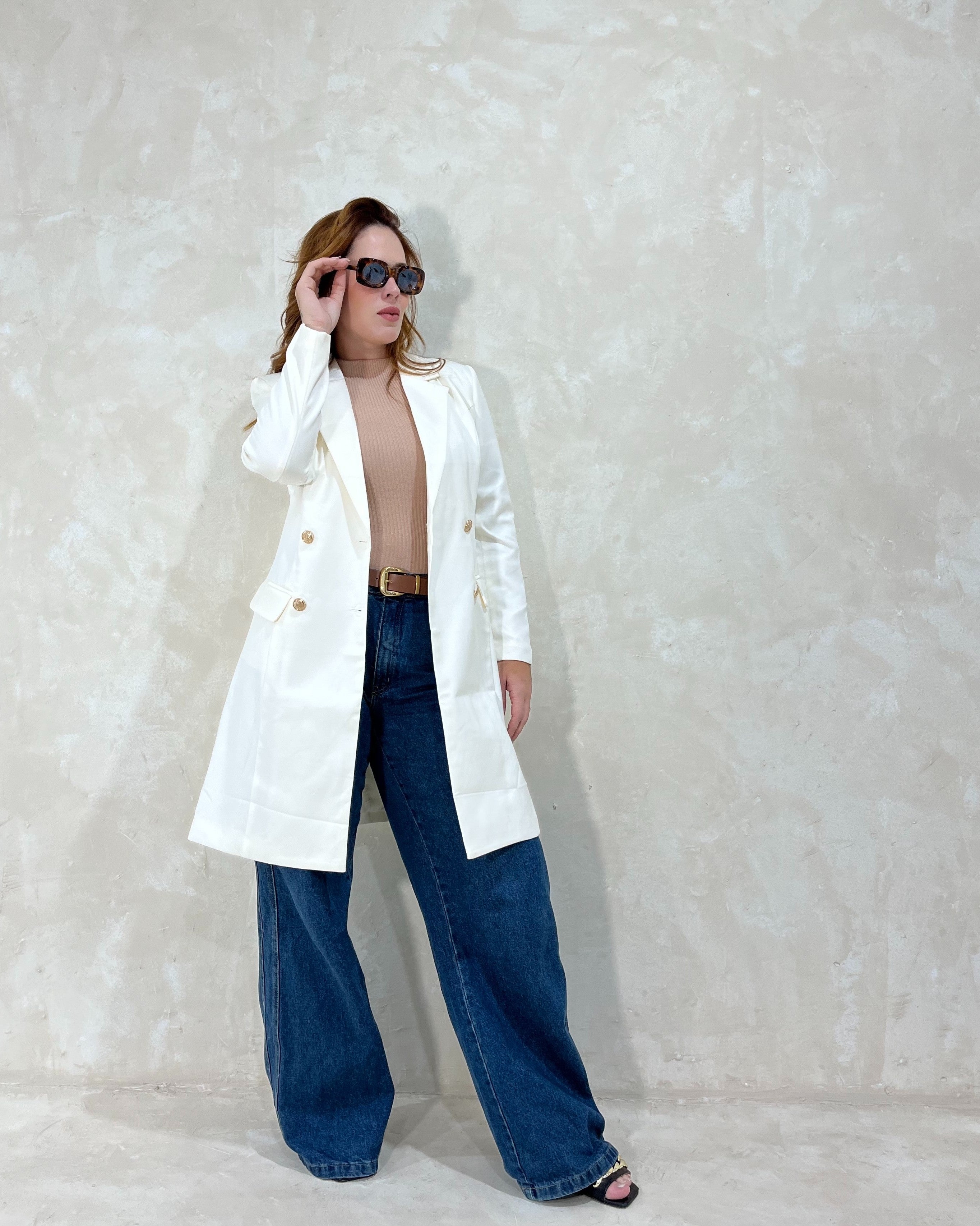 Casaco Longo Cannes - Off White