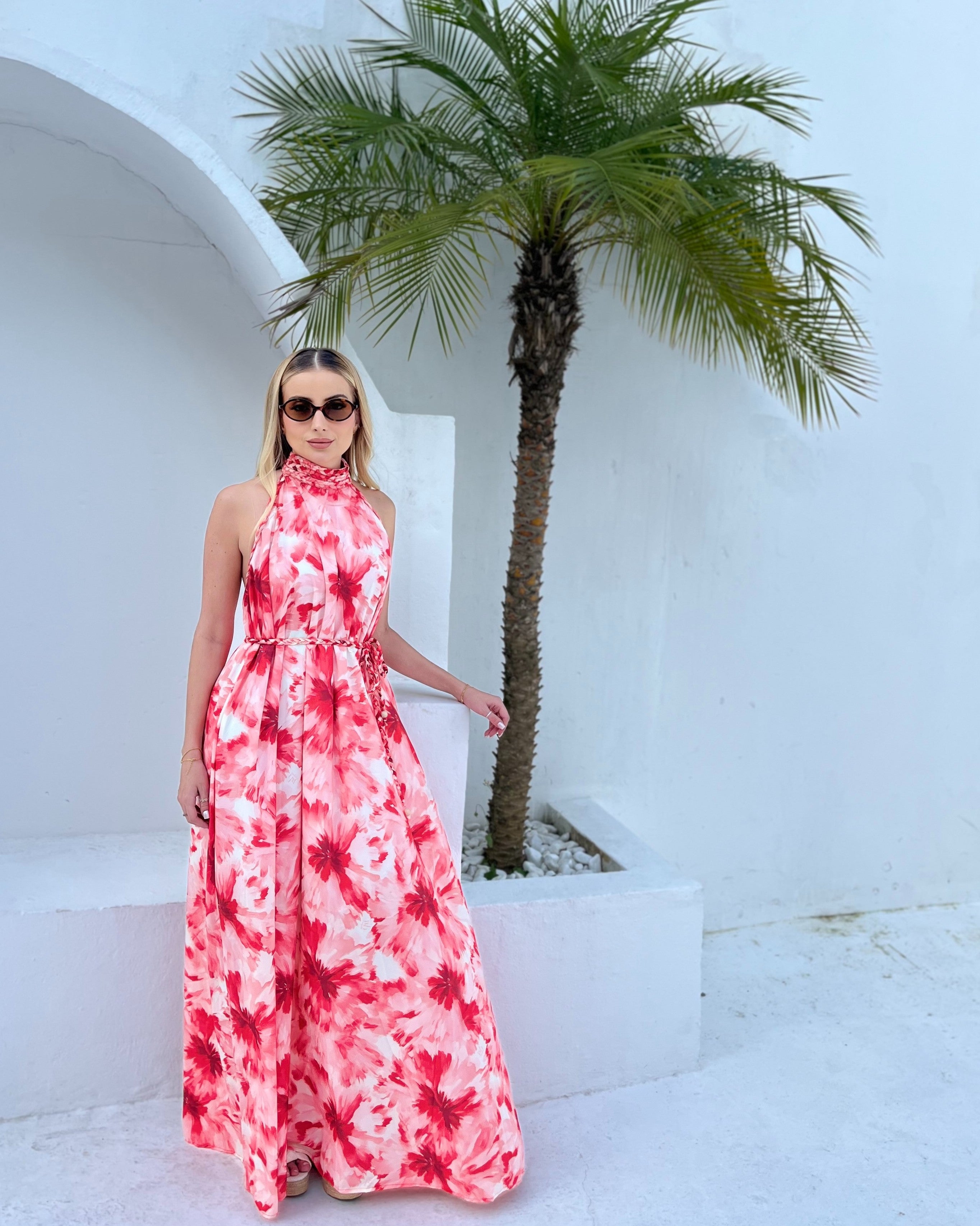 Vestido Longo Dalia Vermelho