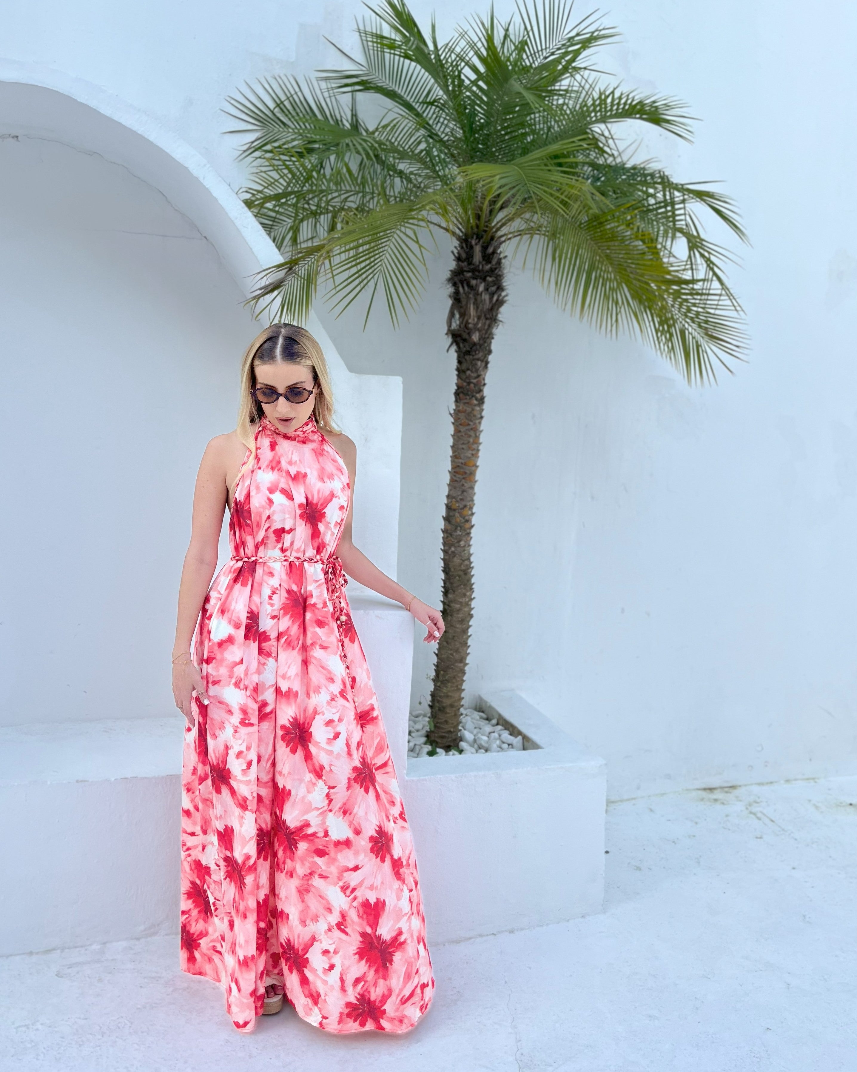 Vestido Longo Dalia Vermelho