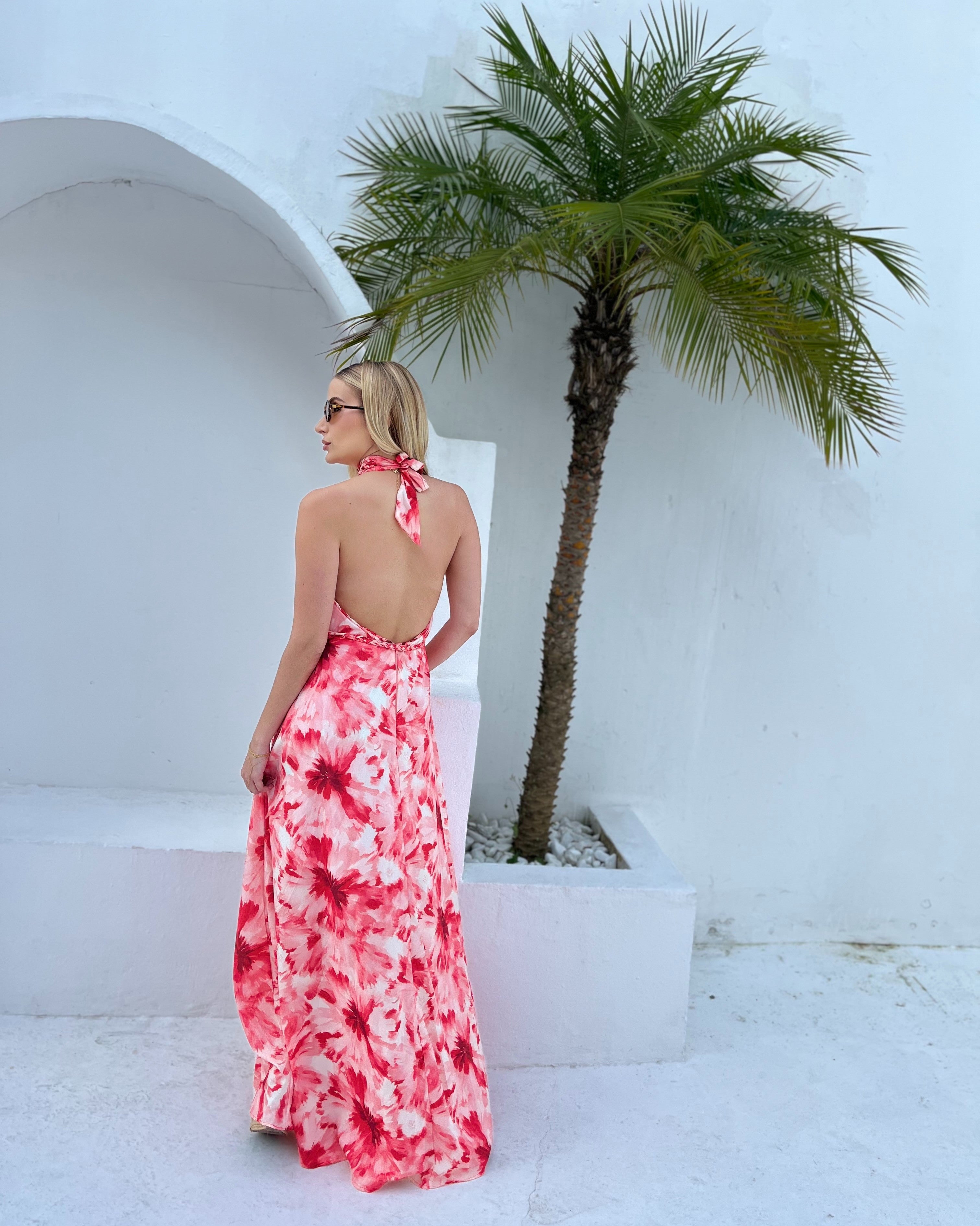 Vestido Longo Dalia Vermelho