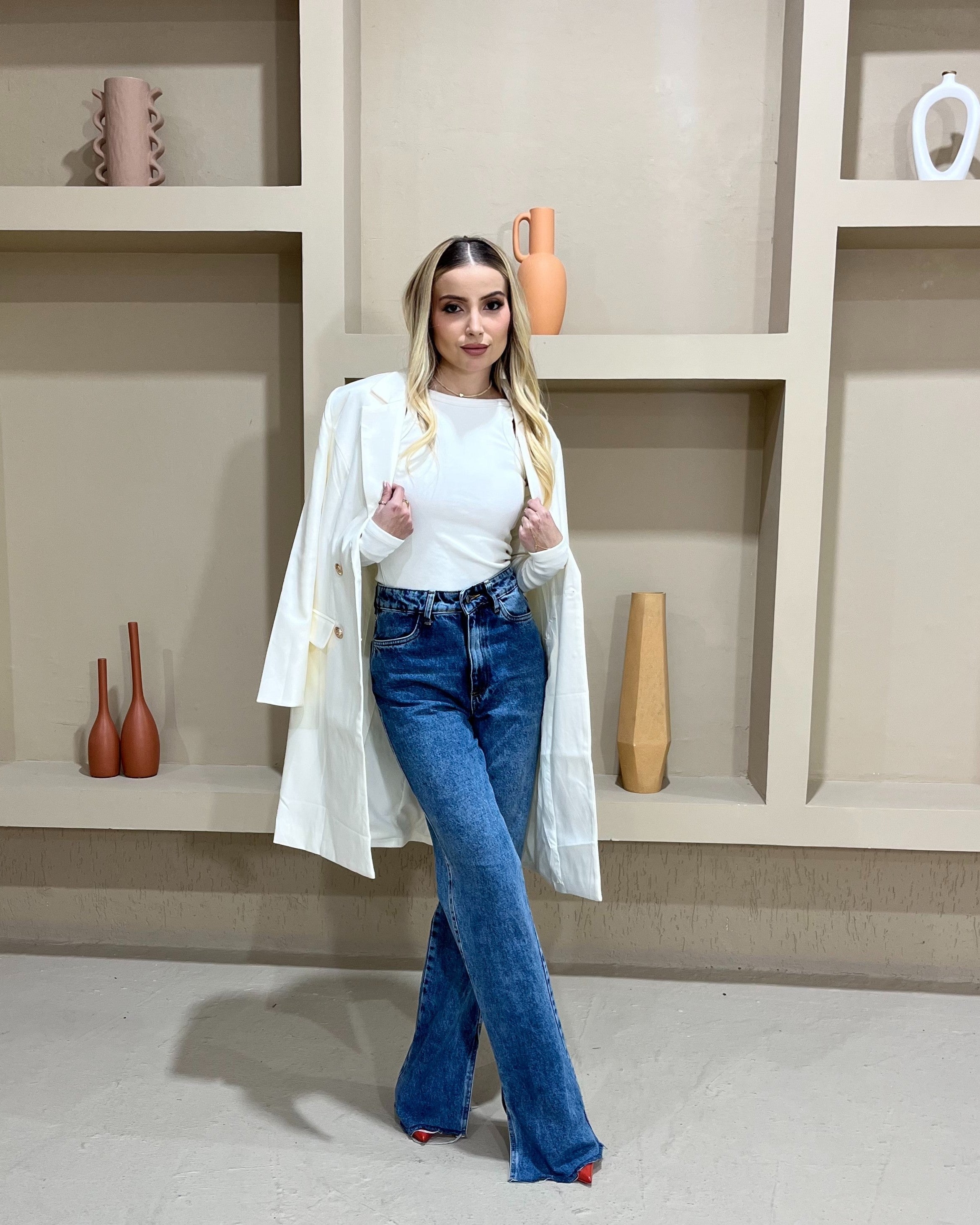 Calça Wide Leg Olivia