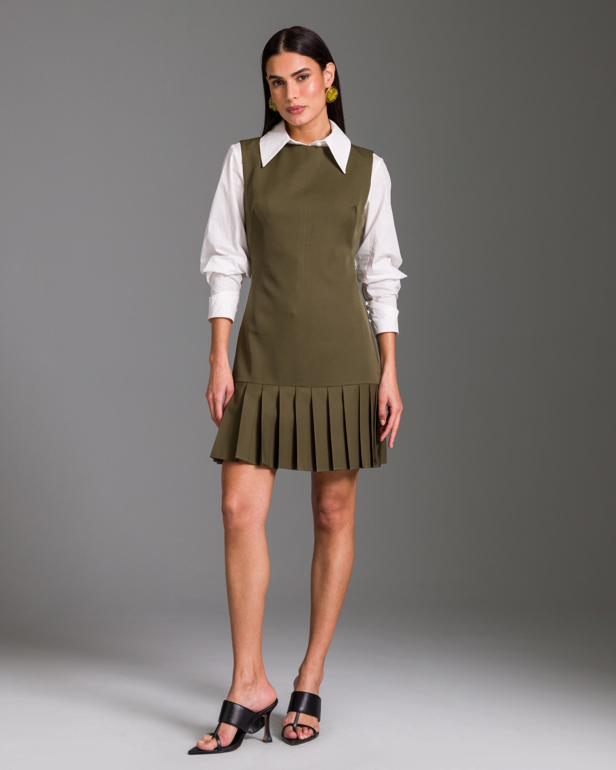 Vestido Andrea - Verde Militar