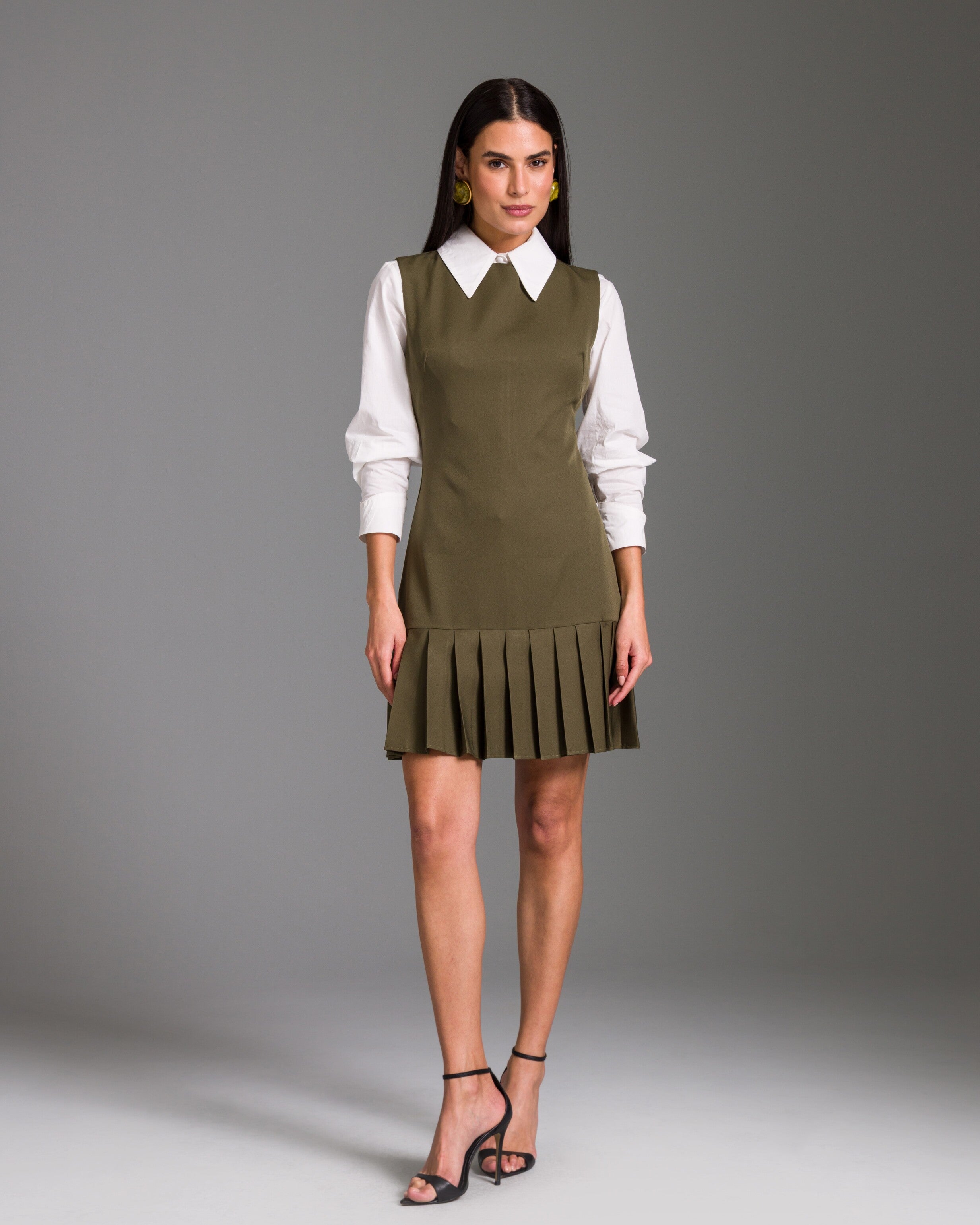 Vestido Andrea - Verde Militar