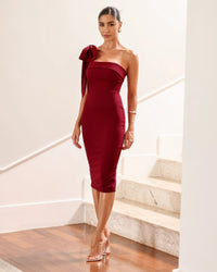 Vestido Midi Isadora Vinho
