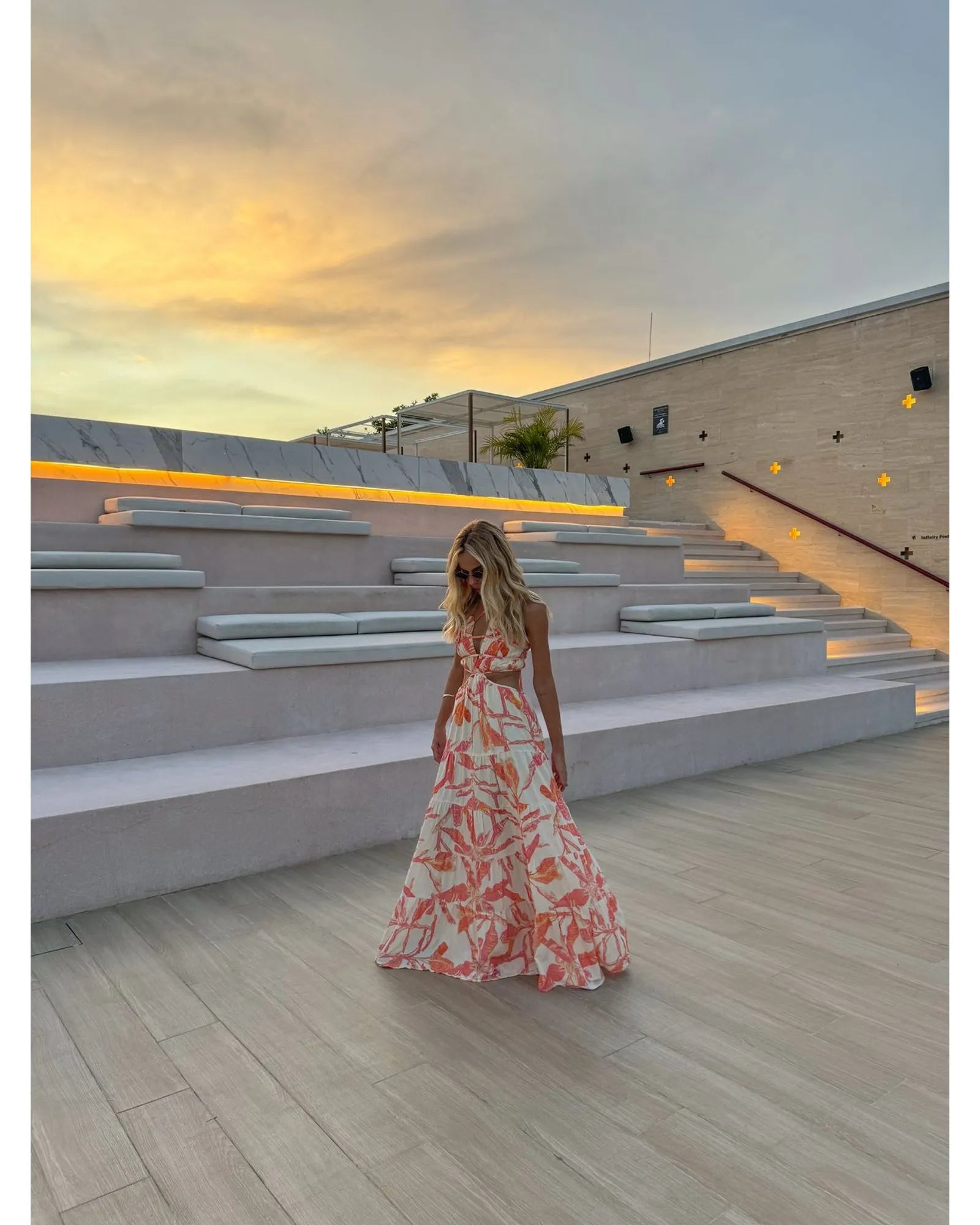Vestido Longo Magnólia Laranja