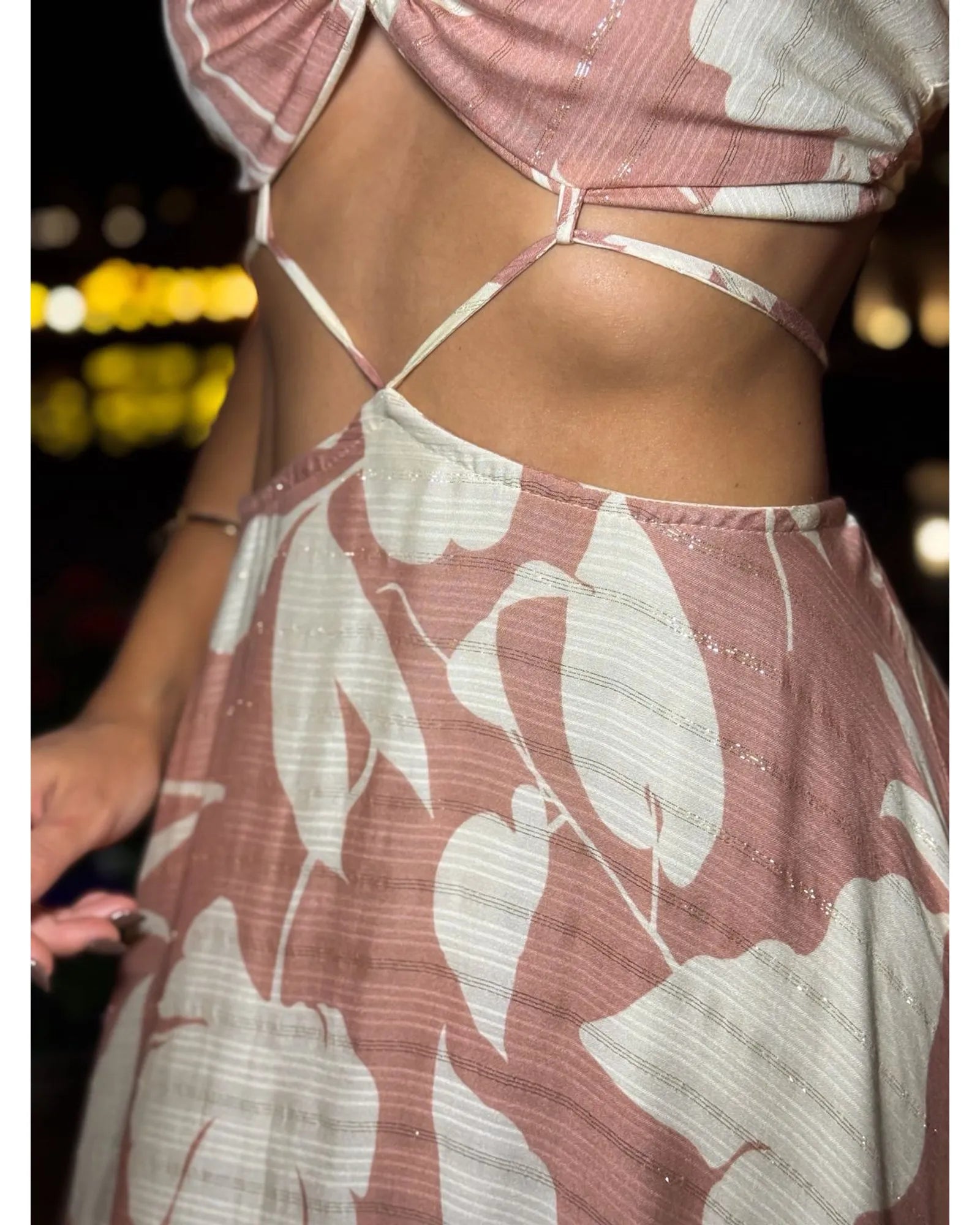 Vestido Longo Rosa Champagne