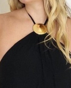 Vestido Longo Rosa Negra - Preto