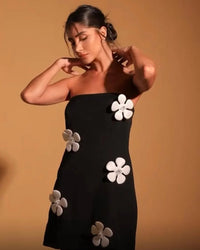 Vestido Tubinho com Flores Adelle