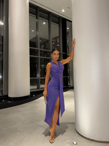 Vestido Longuete Lurex Shine