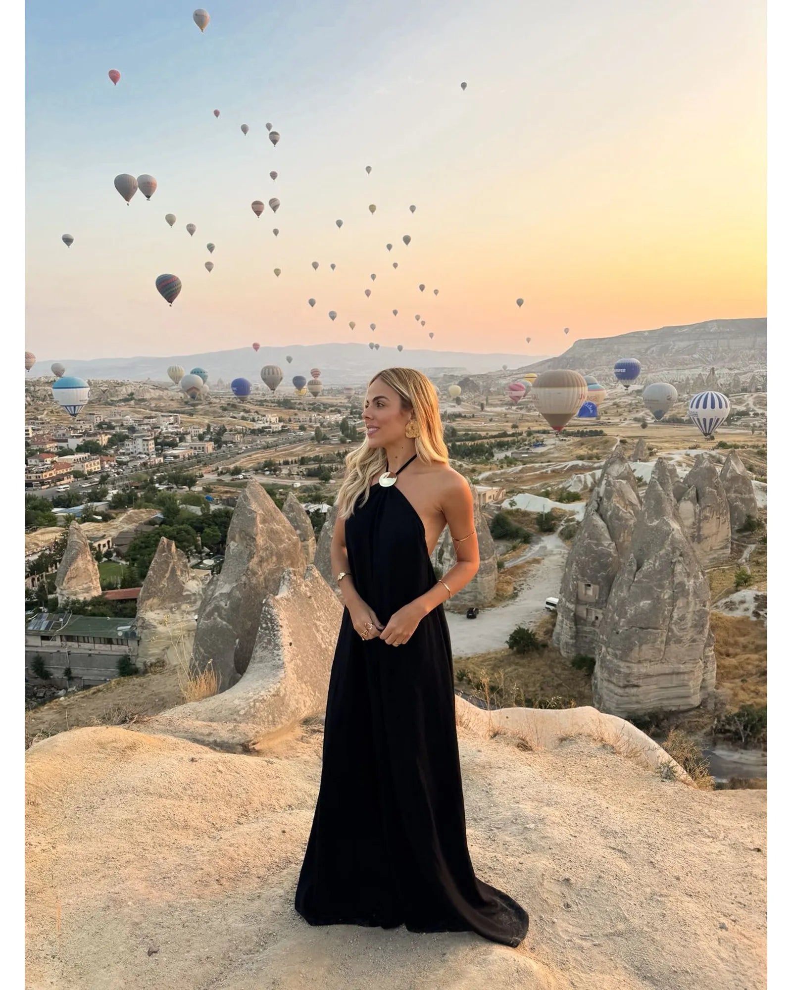 Vestido Longo Rosa Negra - Preto