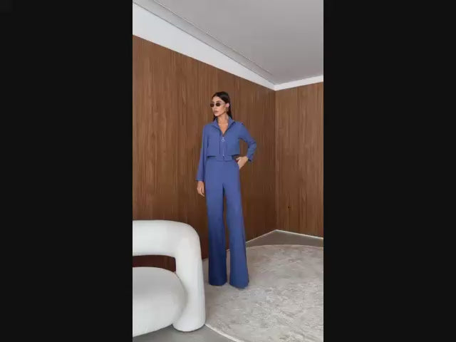 Conjunto Alfaiataria Milena Azul 9